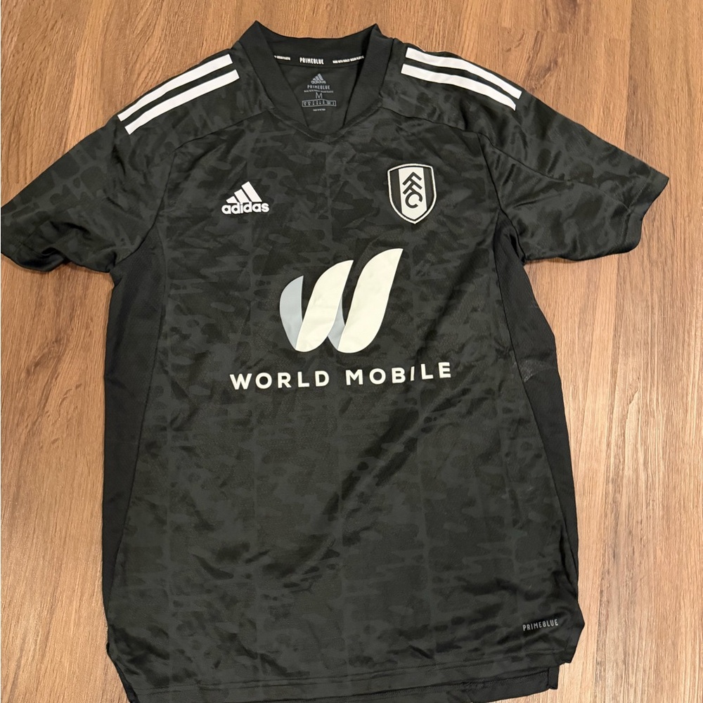 Adidas Black and White Fulham FC Jersey